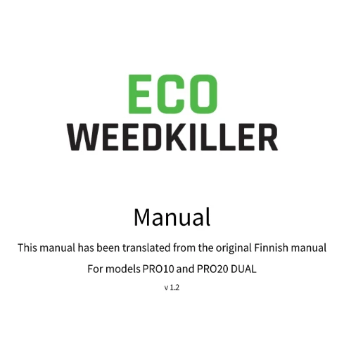 Eco Weedkiller Pro 10 & 20 Dual Manual v1.2